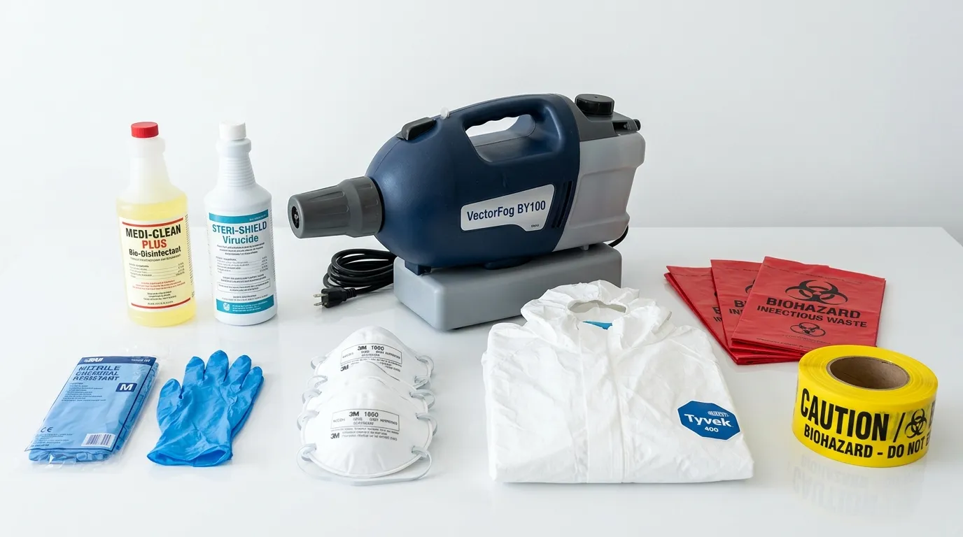 Professional biohazard remediation crew working in Lake Magdalene